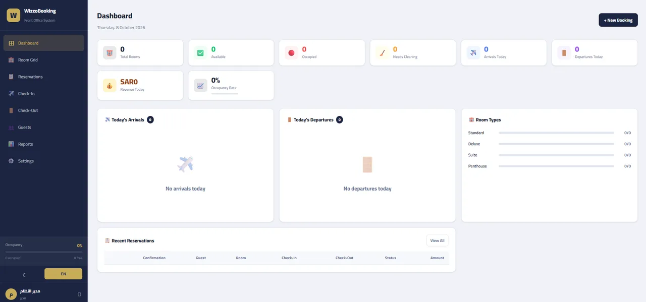 Wizzo Booking screenshot
